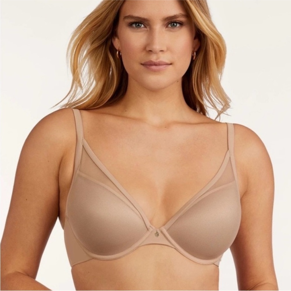 Third Love 24/7 Uplift Plunge Bra 36D Lined Underwire Comfort Removable Pads